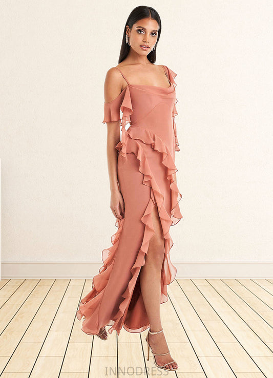 Robin Francesca Copper Ruffle Gown Atelier Dresses | Azazie DPP0022878