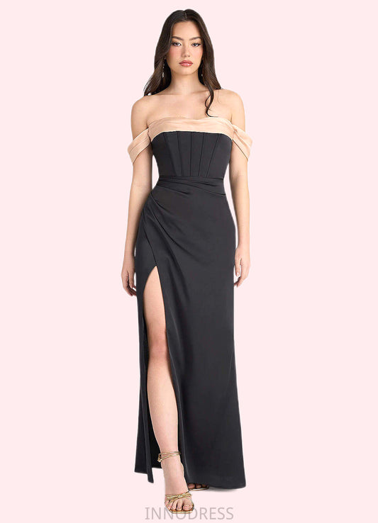 Lilianna Nicole Black and Blush Pink Contrast Maxi Dress Atelier Dresses | Azazie DPP0022881