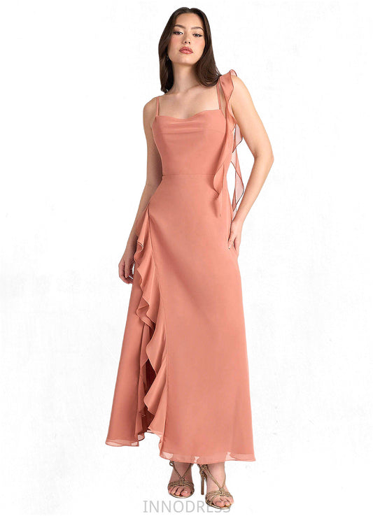 Madeline Candace Copper Ruffle Gown Atelier Dresses | Azazie DPP0022897