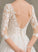 Ruth Neck With Scoop Wedding Dresses Tulle Wedding Court Ball-Gown/Princess Sequins Train Dress