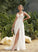 Train Lace V-neck Wedding Dresses Wedding With Chiffon Sequins Sweep A-Line Dress Desiree Beading