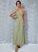 Front Ankle-Length Split Neck A-Line Prom Dresses Cowl Yasmin With