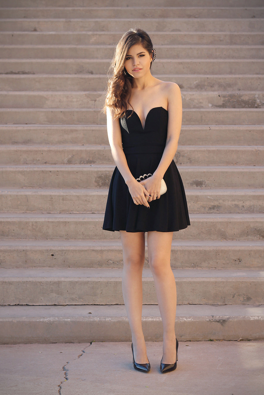 Strapless Sweetheart Black Sweetheart Backless Satin Homecoming Dresses Hayley A Line Pleated Short