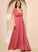 V-neck Prom Dresses A-Line With Bow(s) Myla Ankle-Length