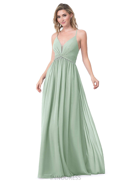 Carley Trumpet/Mermaid Sleeveless Natural Waist Taffeta One Shoulder Floor Length Bridesmaid Dresses