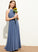 Scoop Junior Bridesmaid Dresses Neck A-Line Floor-Length With Ruffle Lizbeth Chiffon