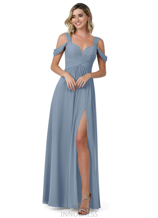 Winnie Sleeveless Floor Length A-Line/Princess Straps Natural Waist Bridesmaid Dresses