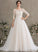 Ruth Neck With Scoop Wedding Dresses Tulle Wedding Court Ball-Gown/Princess Sequins Train Dress