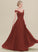 Fabric Silhouette Floor-Length Embellishment Neckline Length A-Line Off-the-Shoulder Ruffle Magdalena Natural Waist A-Line/Princess