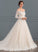 Wedding Tulle Dress Train Chapel Lace Wedding Dresses Ball-Gown/Princess Natalee