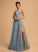 Beading Tulle With Sequins Square Neckline Carlie Prom Dresses Ball-Gown/Princess Floor-Length