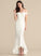 Jazlyn Dress Off-the-Shoulder Asymmetrical Stretch Trumpet/Mermaid Crepe Wedding Wedding Dresses