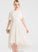 Embellishment Pleated A-Line Asymmetrical Neckline Length Silhouette Fabric ScoopNeck Alicia Sleeveless A-Line/Princess