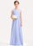 Chiffon A-Line Junior Bridesmaid Dresses Scoop Amari Floor-Length Neck
