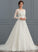 Annabel Wedding Dresses Neck Scoop Ball-Gown/Princess Dress Sweep Wedding Tulle Train