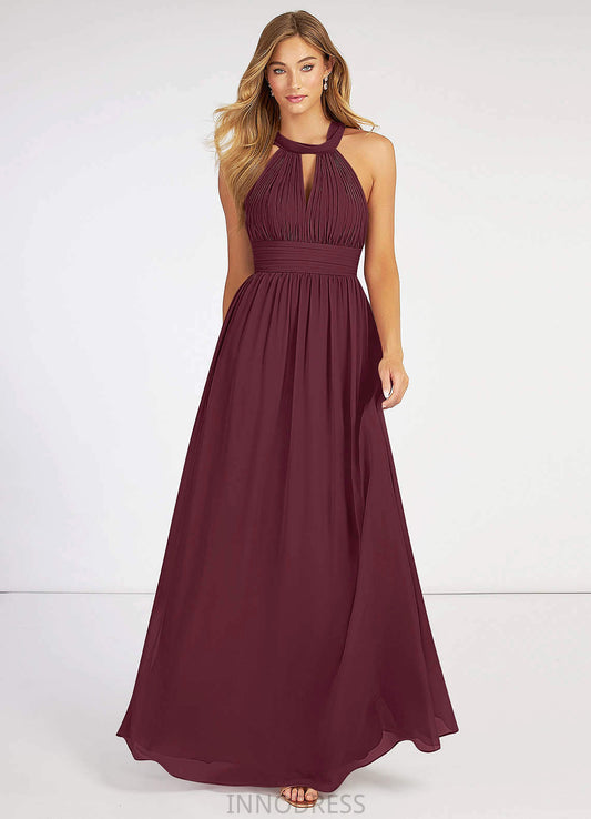 Faith Natural Waist A-Line/Princess Spaghetti Staps Sleeveless Tea Length Bridesmaid Dresses