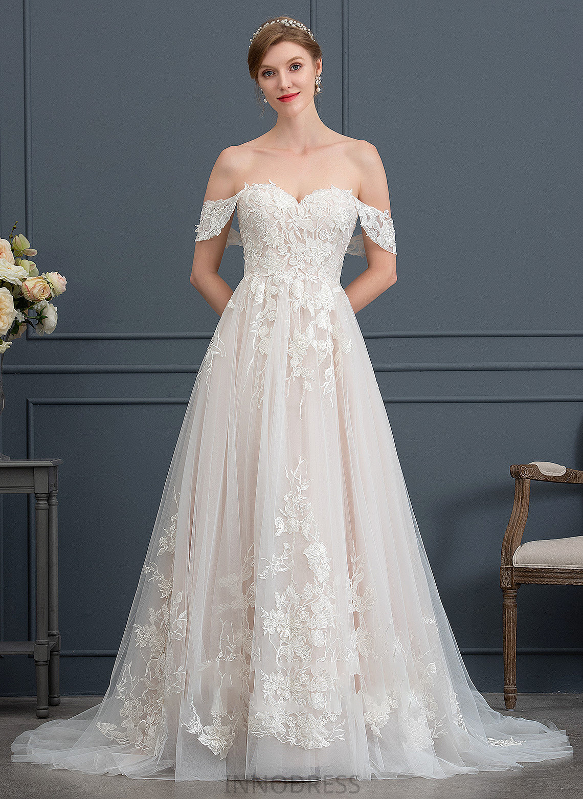 Dress Wedding Ariel Tulle Sweep Wedding Dresses Train Sweetheart Ball-Gown/Princess