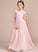 Deanna A-LineScoopNeckFloor-LengthChiffonLaceJuniorBridesmaidDress#81155 Junior Bridesmaid Dresses
