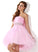 Prom Dresses Chloe Tulle A-Line/Princess Sweetheart Beading Short/Mini Sequins With