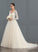 Ball-Gown/Princess Train Jane Wedding Wedding Dresses Tulle V-neck Court Lace Dress