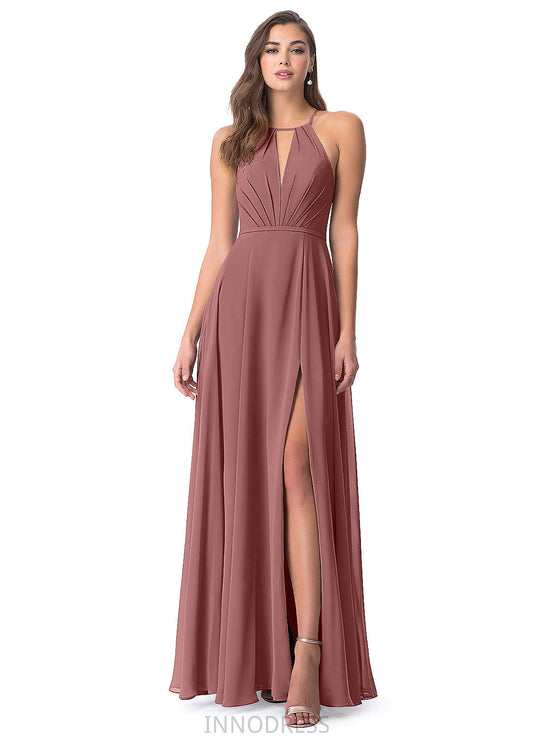 Lailah Floor Length Sleeveless V-Neck A-Line/Princess Natural Waist Bridesmaid Dresses