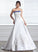 Ball-Gown/Princess Wedding Dresses With Wedding Strapless Rebekah Train Sash Embroidered Court Beading Satin Dress