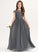 With Scoop Chiffon Ruffle Floor-Length A-Line Neck Junior Bridesmaid Dresses Lace Maci