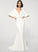 Trumpet/Mermaid Sweep Wedding Wedding Dresses With V-neck Dress Train Stretch Beading Hayden Crepe
