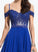 Beading Dylan Off-the-Shoulder Floor-Length With A-Line Sequins Chiffon Prom Dresses Sweetheart