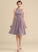 Silhouette Length Fabric Embellishment A-Line Knee-Length ScoopNeck Neckline Ruffle Noemi A-Line/Princess Sleeveless
