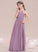Junior Bridesmaid Dresses A-LineScoopNeckFloor-LengthChiffonJuniorBridesmaidDressWithRuffle#119580 Caroline