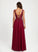 Sequins Tulle America Prom Dresses V-neck With Floor-Length Ball-Gown/Princess