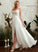Wedding Dresses Split Karen Wedding Front Dress A-Line V-neck Floor-Length With