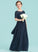 Alma A-LineScoopNeckFloor-LengthChiffonJuniorBridesmaidDress#148411 Junior Bridesmaid Dresses
