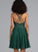 Short/Mini V-neck Prom Dresses Sequins A-Line Chiffon Margaret Beading With