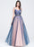 Beading Tulle Ball-Gown/Princess Floor-Length With Prom Dresses Sweetheart Cassie Sequins Ruffle