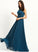 A-Line ScoopNeck Embellishment Ruffle Fabric Neckline Floor-Length Length Silhouette Hailey Sleeveless A-Line/Princess