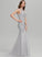 Tulle Sequins Prom Dresses Trumpet/Mermaid Jaylah Scoop With Train Neck Sweep
