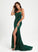 With Sequins Trumpet/Mermaid Sequined Neck Scoop Train Sweep Prom Dresses Makena