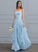 Charity A-Line Organza With Sweetheart Wedding Floor-Length Cascading Wedding Dresses Ruffles Dress