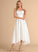 Wedding Satin V-neck Asymmetrical Dress Wedding Dresses Briley A-Line