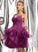 Chelsea Tulle Short/Mini Prom Dresses V-neck Ball-Gown/Princess