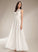 Angel Wedding Dresses Floor-Length A-Line With Scoop Wedding Neck Lace Dress