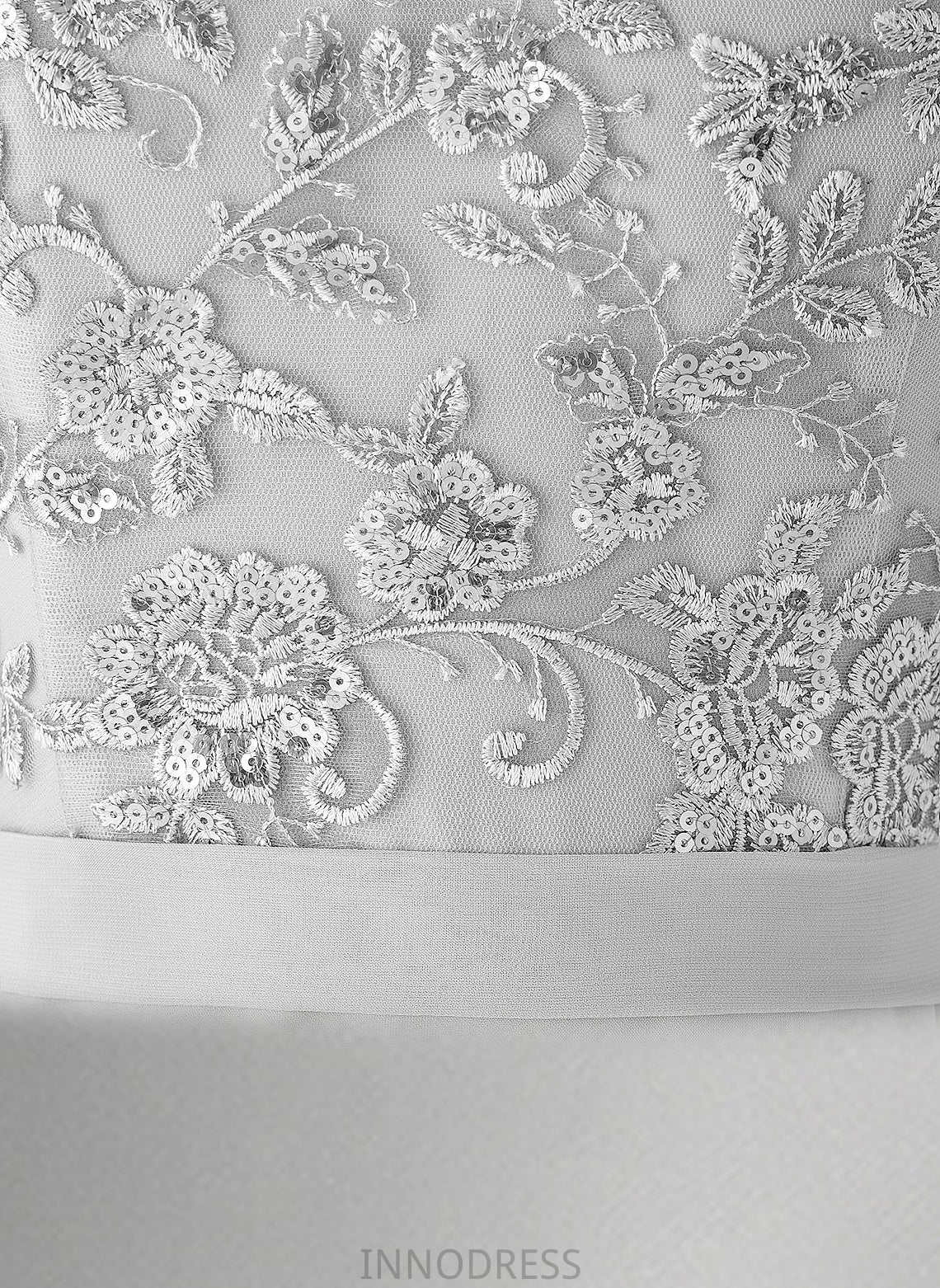 Neckline Sequins SweepTrain Trumpet/Mermaid Embellishment One-Shoulder Silhouette Length Fabric Kathryn Floor Length Sleeveless Bridesmaid Dresses