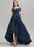 Neck Scoop Satin Prom Dresses Pockets Asymmetrical With Jadyn Sequins Ball-Gown/Princess