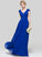 Silhouette Neckline Embellishment Fabric Floor-Length V-neck Length A-Line Ruffle Averi A-Line/Princess Straps