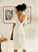 Dress Wedding Simone Knee-Length V-neck Wedding Dresses Sheath/Column