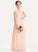 Bow(s) Cascading Lyric Lace A-Line Floor-Length Neck Junior Bridesmaid Dresses Beading With Scoop Ruffles