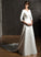 Emerson Satin Dress Wedding Dresses Wedding A-Line Watteau Train
