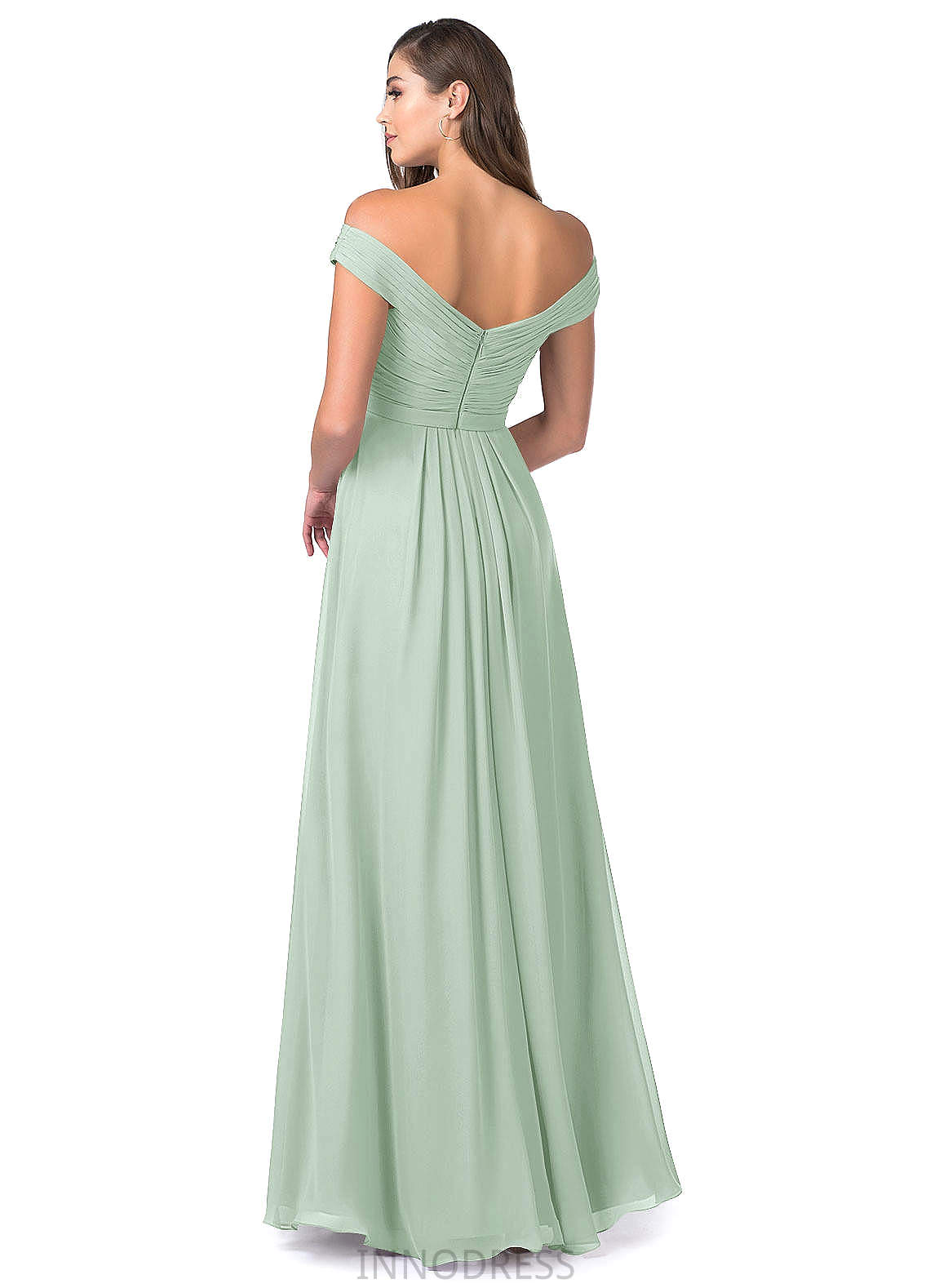 Aniya Trumpet/Mermaid Floor Length Sleeveless Velvet Natural Waist Bridesmaid Dresses